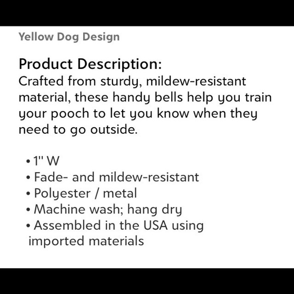 Daisy Print Ribbon Puppy Potty Training Bells - Picture 3 of 5